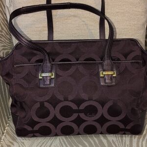 Coach Taylor op Art Alexis Carryall Tote bag Deep Burgundy F22501